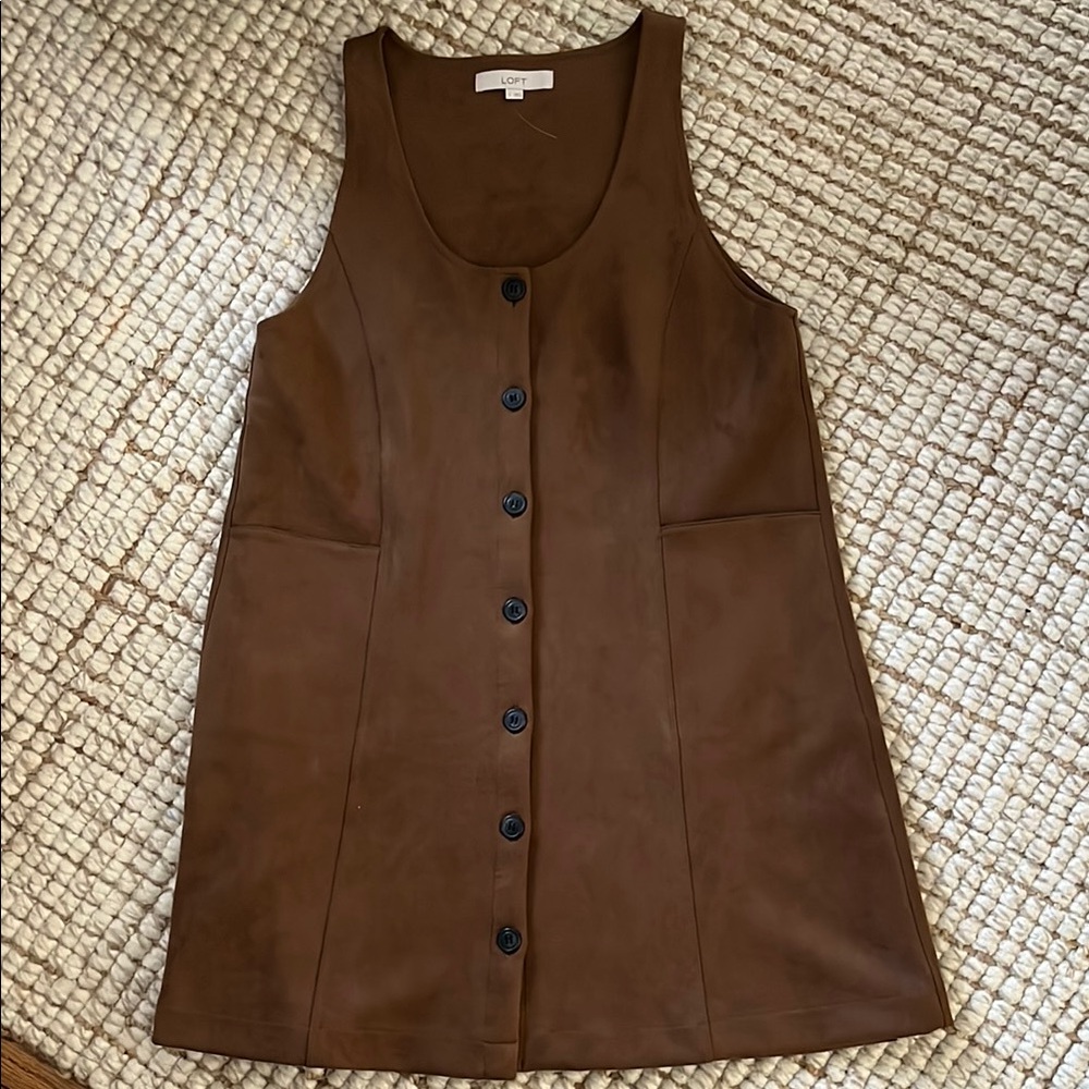 LOFT button down dress